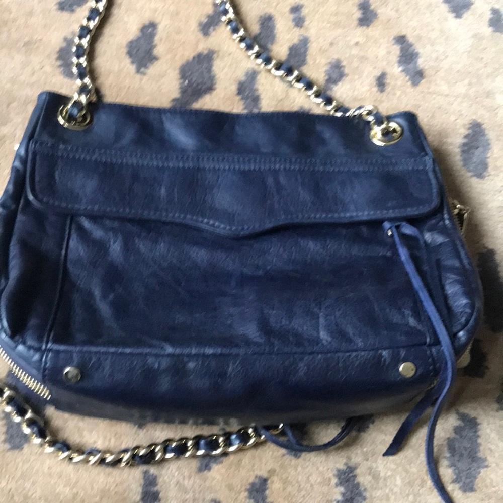 Rebecca Minkoff handbag, navy leather